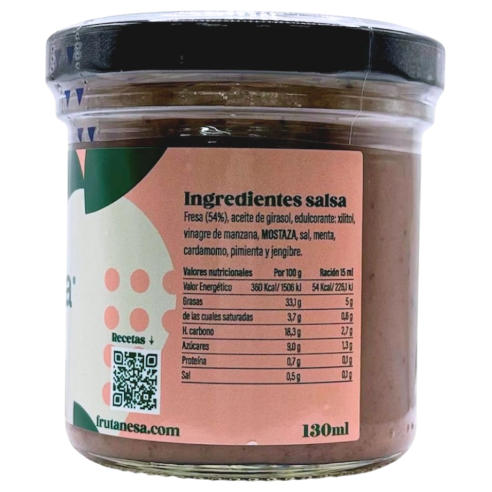 Ingredients i valors nutricionals de la Frutanesa de maduixa