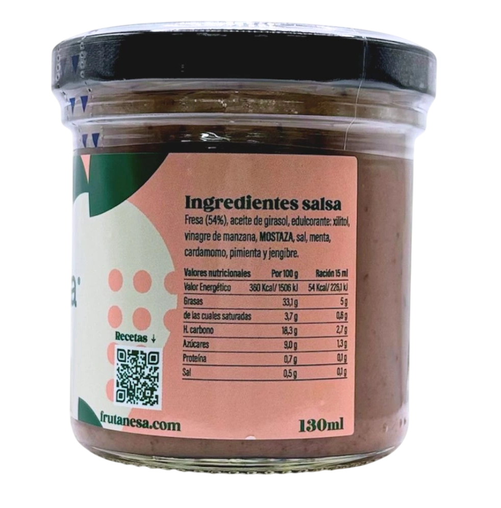 Ingredients i valors nutricionals de la Frutanesa de maduixa