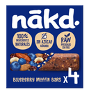 Pack Nakd Blueberry Muffin 4 x 35 g sense sucres afegits
