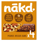 Pack de 4 barretes Nakd Peanut Delight amb cacauets