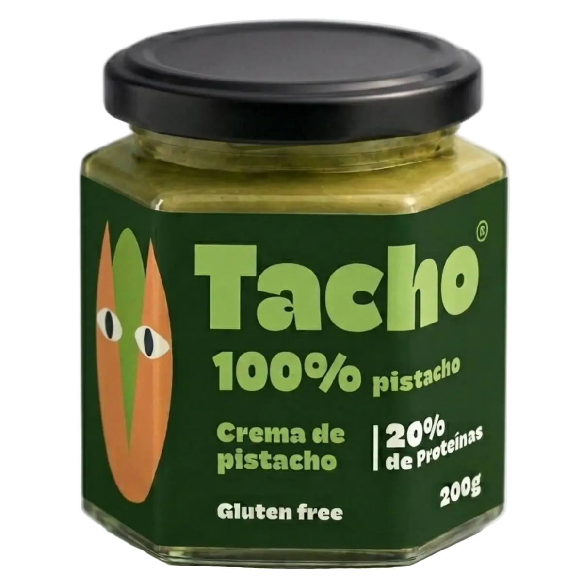 Tarro de crema de pistacho 100% Tacho visto de frente