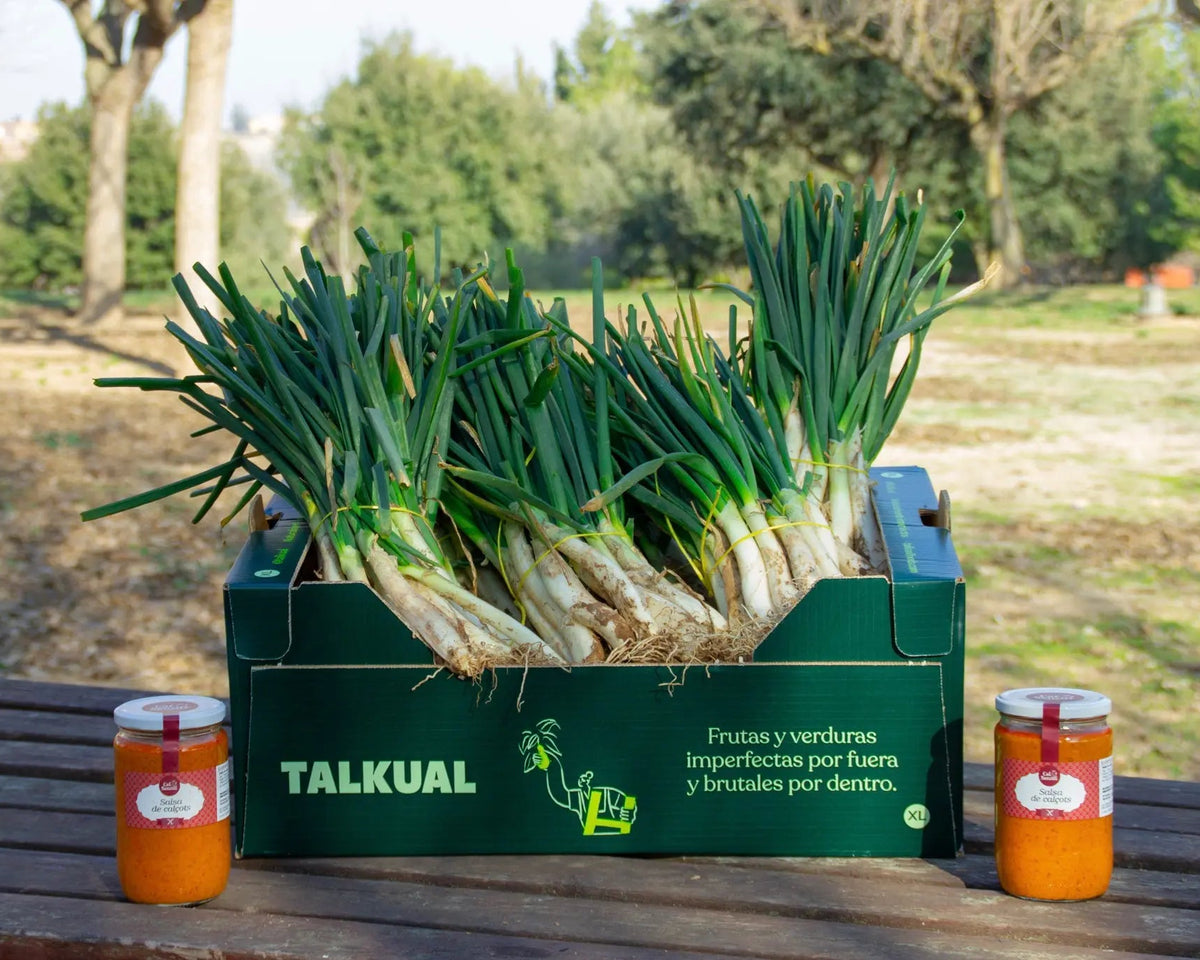 Pack gran de calçots Talkual amb salsa de calçots per a la calçotada