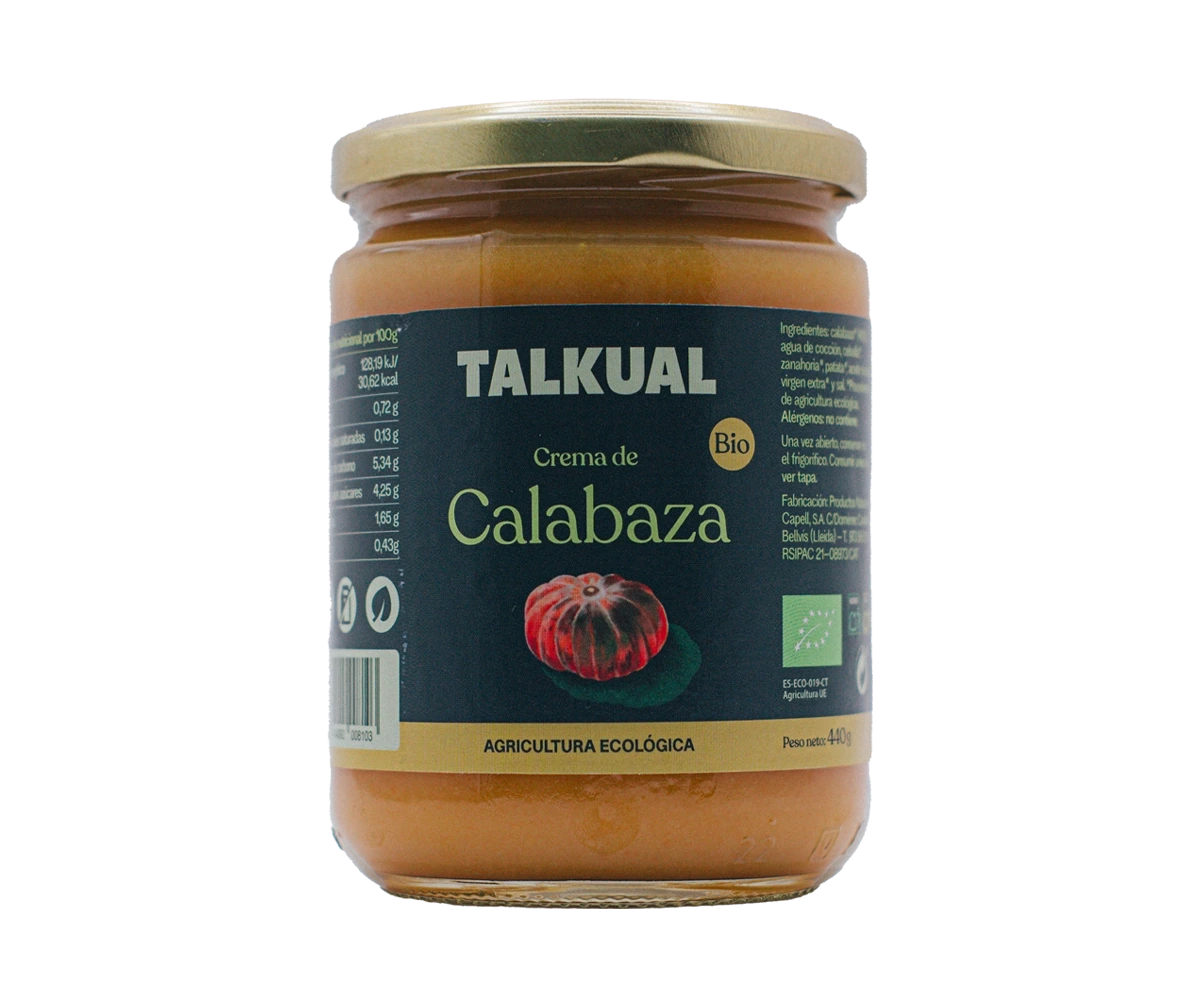 Crema de carbassa ecològica TALKUAL de 440 g